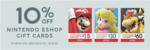 10% off Nintendo eShop Cards @ Target (in-Store Only)