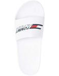 Tommy Hilfiger Sport Logo Slides in White: Women's Size EU36 Only $23.80 + $9.95 Delivery @ Myer
