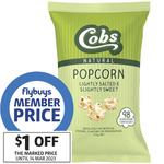 Cobs Popcorn 80-120g Varieties 2 for $3 @ Coles (Flybuys Membership Required)