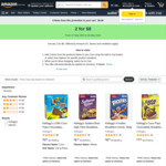 Kellogg's Frosties 350g/Sultana Bran 420g/Coco Pops 375g/LCMs 132g - 2 for $8 (Min Qty 3)+ Del ($0 Prime/ $39 Spend) @ Amazon AU