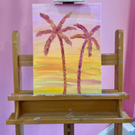 [NSW] Textured Paint and Sip Class: Palm Trees - $10 for 2 hours (was $69) @ Sydney Creative via Class Bento