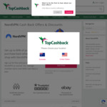 NordVPN: up to 90% Cashback (New NordVPN Customers Only) @ TopCashBack USA