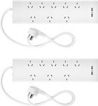 Arlec 8 Outlet USB Powerboard - 2 Pack $15 + Delivery ($0 with OnePass / Click&Collect / In-store) @ Bunnings