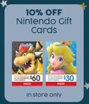 10% off Nintendo eShop Gift Cards @ Target (in-Store Only)
