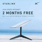2 Months Free Low-Earth Orbit Satellite Internet ($139/Month Afterwards, No Contract) @ Starlink