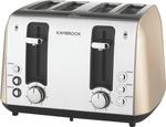 Kambrook Deluxe Collection 4 Slice Toaster Champagne $49 + Delivery ($0 with Uber Delivery/ C&C/ In-Store) @ The Good Guys