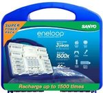 Sanyo Eneloop Pwr Pack (12AA, 4AAA, 2C&D Spacers, 4Position Charger&Carry Case) $55.61 Delivered