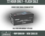 Renogy 12V 200Ah Core Series Deep Cycle Lithium Iron Phosphate Battery Series $800.99 Shipped @ Zero Grid