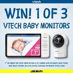 Win 1 of 3 Vtech RM7764HDV2 7” Smart HD Pan & Tilt Video Monitor with Remote Access from JB Hi-Fi