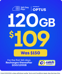 $10 off $100 Spend (Catch Connect 365-Day 120GB Prepaid Plan - $99 Delivered) @ Catch