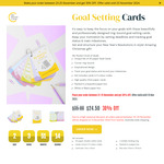 Set of 30 Goal Setting Paper Cards $24.50 (30% off) + Delivery @ MyPocketCircle