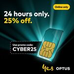 25% off Optus Sim Plans for 12 Months (from $39/Month for 50GB) @ Optus