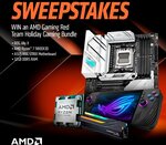 Win 1 of 4 AMD Gaming Red Team Holiday Gaming Bundle (CPU, ROG Ally X, Motherboard and RAM) from AMD