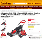 [QLD] Milwaukee M18 FUEL (18") Brushless Cordless Self-Propelled Dual Battery Lawn Mower Bundle $1098 in-Store @ TradeTools