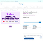 Redeem 4,000 Flybuys Points for 1-Year OnePass Membership @ Flybuys