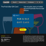 10% off Pub & Bar Gift Cards (Digital/Physical) + $2.95 Physical Delivery @ Card.Gift