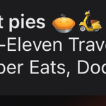 $2 7-Eleven Traveller Pies via Uber Eats, DoorDash & Menulog @ 7-Eleven
