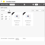 $100 Apple Gift Card for 18,900 Reward Points, $200 Apple Gift Card for 36,900 Points (10% off Points) @ Commbank Awards