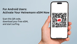 Free 1GLOBAL eSIM with 200MB Global Data (102 Countries, Data Valid for 3 Days, New Signups Only) @ Heinemann