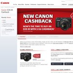 Canon Cashback Offers: EOS-M = $150 Cashback