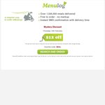 $12 off MenuLog - Today Only