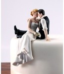 "The Look of Love" Bride and Groom Couple Romantic Wedding Cake Topper @ BWO - $65.00 (Save $5)