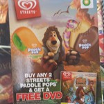 Purchase 2x Paddle Pops = Free Kids DVD - BP Service Stations
