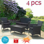 Indoor/Outdoor Wicker Furniture (Sofa, 2 Chairs, & Table) Set $258 + Delivery ($49-$265+)