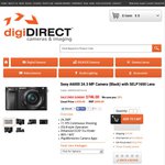 Sony Alpha A6000 24.3 MP Camera (Black) with SELP1650 Lens $746 Pick up or + $15.90 Shipping @ digiDIRECT