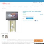LED Night Light with Removable Torch ($9.95) + Kasperky 40% off Deal @ 1800 Computers