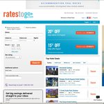 RatesToGo: 20% off Stays until 31 August 2014, 15% off until 31 March 2015 - Ends 11th August