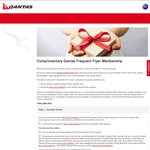 Complimentry Qantas Frequent Flyer Membership