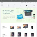 Apple Back to School $100 / $50 / $25 Gift Card for Mac / iPad iPhone / iPad Mini