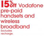 Target - Vodafone Pre-Paid Handsets and Wireless Broadband 15% off