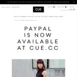 20% off Cue Online When Paying by PayPal + Free Shipping