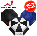 3-Pack - Woodworm 60'' Golf Umbrella $19.96 + $2 Delivery @ Deals Direct