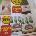 Buy 1, Get 1 Free Stella Artois 6x330ml $19.50 @ Liquorland (WA)