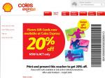 20% off iTunes Gift Cards - Coles Express - NSW & ACT Only