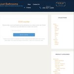 $100 off Sitewide (Min Spend $400) @ Just Bathrooms