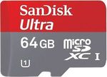 SanDisk Ultra 80MB/s MicroSD:  64GB $31.50 Delivered @ PC Byte eBay