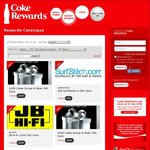 Coles Group & Myer / JB Hi-Fi Gift Cards $100/ $200 (2000/4000 Tokens) @ Coke Rewards