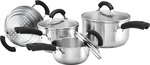 RACO Special Edition 3 Piece Saucepan Set with Bonus Steamer - $49.95 (RRP $199.95) with Code + $9.95 Shipping @Cookware Brands