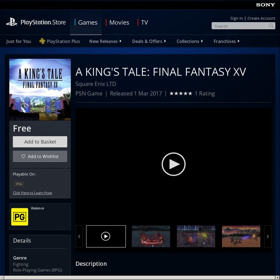 A Kings Tale Final Fantasy Xv Free On Xbox One And Playstation 4 Ozbargain