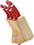 Circulon Contempo Red 6 Piece Knife Block Set - $52.95 + FREE Shipping (was $99.95) @ Cookware Brands