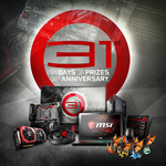 Win a Share of 31 Gaming Prizes from MSI's 31st Anniversary Giveaway