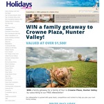 Win a 2 Night Stay at Crowne Plaza Hunter Valley, Breakfast, Massages, Activities from Holidays with Kids
