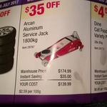 Arcan Aluminum 1800kg Trolley Jack $139.99 @ Costco (Membership Required)