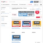 Kogan Mobile Broadband 30 Days Voucher Code: $29.90/16GB, $49.90/60GB @ Kogan