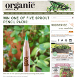 Win One of Five Sprout Pencil and Colouring Book Packs from Organic Gardener