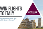 Win Qatar Airways Return Flights for 2 to Italy Worth $4,000 from Vicinity Centres